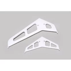 Blade Blade Stabilizer Fin Set White: B500 3D/X