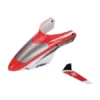 Blade Blade Complete Red Canopy With/Vertical Fin: BMSR